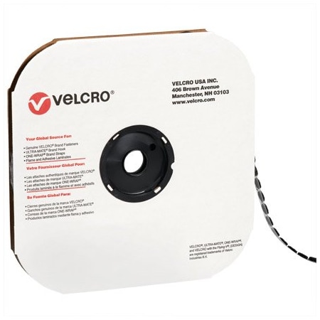 Velcro Brand 1-3/8'' - Hook - Black VELCRO Brand Tape - Individual Dots, 600PK BUY00015947